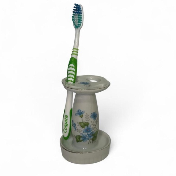 Vintage Floral Toothbrush Holder - Picture 2 of 8